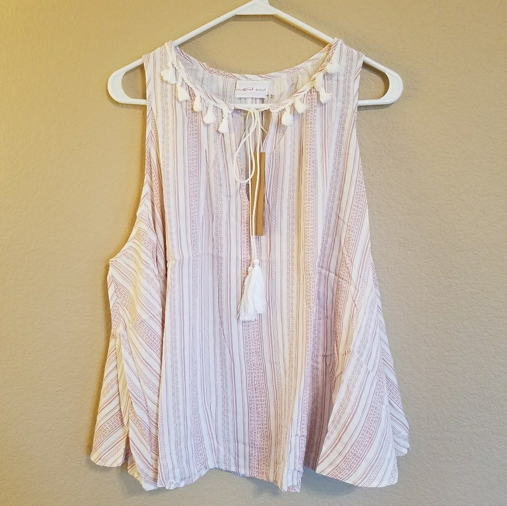 CLOSET CLOSING: Striped Tassle Tunic
